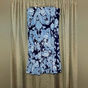 Jesse and J skirt blue paisley
